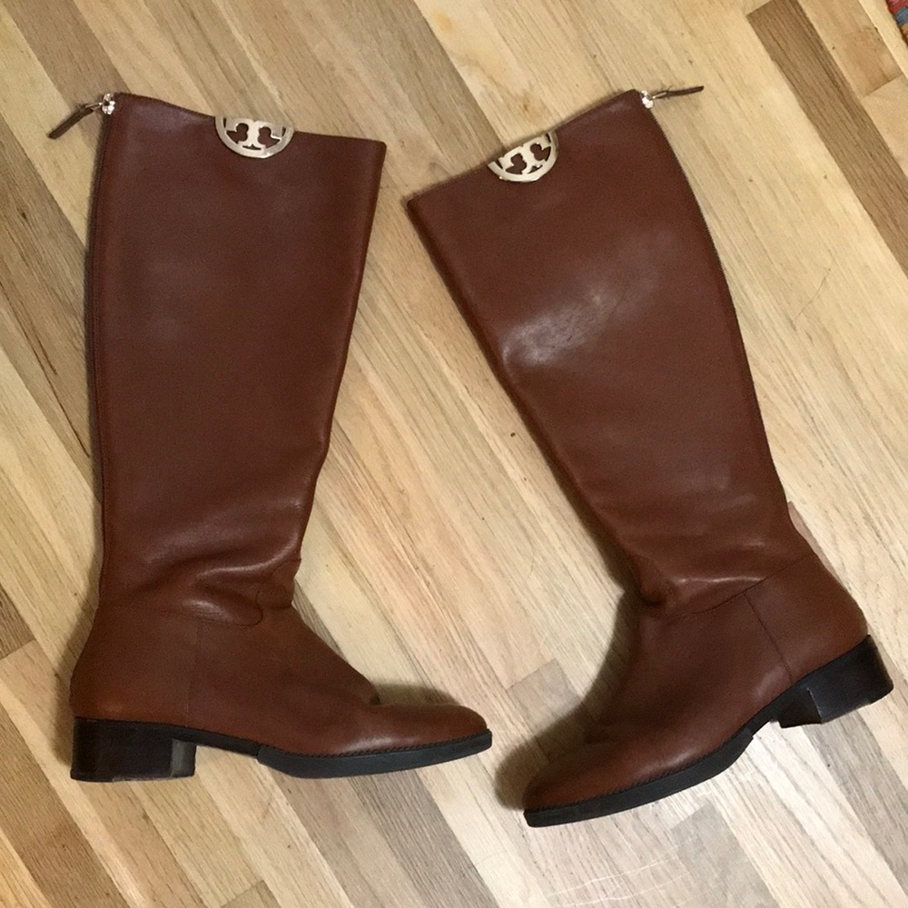 Tory Burch leather riding boots